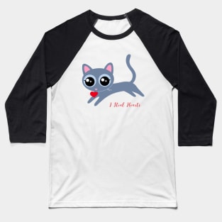 I Steal Hearts Cute Kitty Baseball T-Shirt